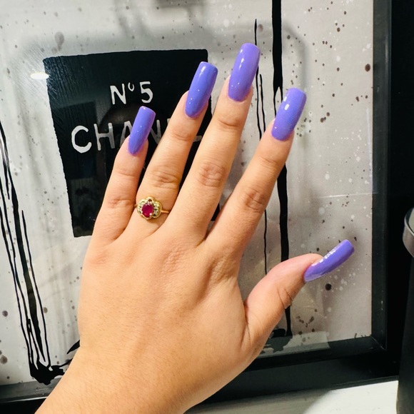 FINAL SALE✨RETAIL $1142✨14 kt gold ruby & white sapphire ring - Picture 1 of 16